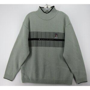 VINTAGE Lotto Sweater XL ATP Tennis Wool Italian Sport Striped Preppy